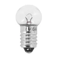 LIGHT BULB  6V  6W  FOOT E-10 - CLEAR (PARKING LIGHT) (SOLD PER UNIT)  -FLOSSER-