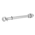 WHEEL AXLE FOR MOPED Ø 12x100x165mm FOR PEUGEOT 103  (COMPLETE - FRONT)  -SELECTION P2R-