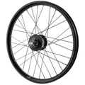 ROUE VTT / CARGO / VAE / E-BIKE / LONGTAIL DISQUE BLOCAGE 20" KARGO L AVANT NOIR MOYEU SHIMANO DH3D37 (RENFORCE) RAYON INOX POIDS MAX 225KGS