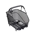 REAR BASKET- STEEL WIRE - RACKTIME BASK IT TRUNK BLACK - WITH HANDLE FOR CARRIER (39x26x27 cm) - COMPATIBLE RACKTIME SNAP-IT SYSTEM