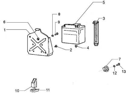 Relais   batterie   avertisseur sonore