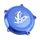 COUVERCLE EMBRAYAGE 50 A BOITE VOCA RACING POUR MINARELLI 50 AM6 / RIEJU 50 MRT / BETA 50 RR / SHERCO 50 SM-R, SE-R ALU CNC BLEU