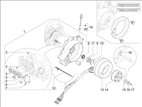 Componenti motore elettrico