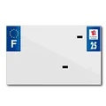 BANDE PLAQUE MOTO 210x130 POUR PVC VIERGE DEP. 25/EURO (VENDU A L'UNITE)
