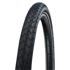 PNEU CITY 27,5 X 2.15 SCHWALBE MARATHON GREEN NOIR TR (55-584)  RENFORT GREENGUARD FLANC REFLEX COMPATIBLE VAE