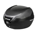 TOP CASE SHAD SH34 NOIR/CARBONE 34L AVEC PLATINE (CONTENANCE 1 CASQUE INTEGRAL + ACCESSOIRES) (L42xH31xP43cm)  (D0B34106)