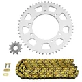 KIT CHAINE ADAPTABLE PEUGEOT 50 XP6 ENDURO 2004>2005  420  11x52  (DIAM COURONNE 105/125/8.5)  (DEMULTIPLICATION ORIGINE)  -AFAM-
