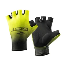 GANTS VELO COURT GIST DIAMOND NOIR/JAUNE FLUO L (PAIRE SUR CARTE) SANS VELCRO    -5525