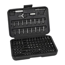 EMBOUTS DE SERRAGE ET VISSAGE 1/4 UNIVERSEL ADAPTABLE TOURNEVIS / PERCEUSE / CLIQUET A DOUILLE (COFFRET 100 PIECES)  -P2R-