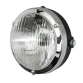 PHARE/PROJECTEUR CYCLO ADAPTABLE PEUGEOT 103 ROND DIAM 103mm NOIR (P26s + TEMOIN)  -HOMOLOGUE-  -SELECTION P2R-