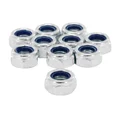 ECROU 6 PANS NYLSTOP/FREIN M12 x 1,75 ACIER ZINGUE (VENDU PAR 10) -SELECTION P2R