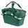 PANIER ARRIERE TOILE BASIL FLAIR 22L VERT AVEC ANSE FIXATION CLIP AUTOMATIQUE SUR PORTE BAGAGE SYSTEME MIK - Commander 157030 - (SI PAS FOURNI SUR LE VELO, Ajouter 155681)