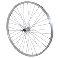 WHEEL FOR MTB - 26" REAR -ALUMINIUM-ALUMINIUM HUB - SOLID SPINDLE- FREEWHEEL 7/6 SPEED (SOLD WITH NUT 10X100)