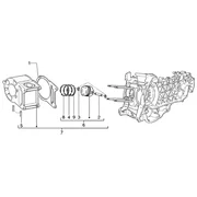 Ensemble cylindre-piston-axe de piston