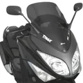 PARE-BRISE/SAUTE VENT MAXISCOOTER POUR YAMAHA 500 TMAX 2008>2011 FUME FONCE (H 685mm - L 525mm)  -FACO-