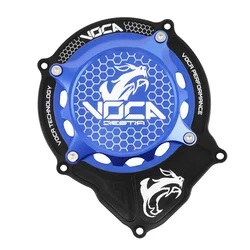 CARTER ALLUMAGE 50 A BOITE VOCA RACING POUR MINARELLI 50 AM6/BETA 50 RR/RIEJU 50 MRT/SHERCO 50 SM-R, SE-R ALU CNC NOIR/BLEU