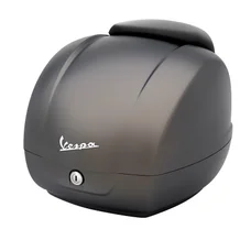 TOP CASE 36L AVEC DOSSERET ORIGINE PIAGGIO 125-300 VESPA GTS 2022>OTTIMISTA GRIS MAT (G22) - CM273383-