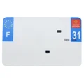 BANDE PLAQUE MOTO 210x130 POUR PVC VIERGE DEP. 31/EURO (VENDU A L'UNITE)