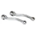 MANIVELLE CYCLO ADAPTABLE PEUGEOT 103/MBK 51, 41 GAUCHE + DROIT (ENTRAXE 140mm) ACIER CHROME (PAIRE)