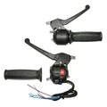 POIGNEE DE GAZ/FREIN CYCLO ADAPTABLE MBK 50 NOUVEAU MODELE NOIR (PAIRE)  -P2R-