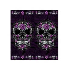TOUR DE COU PRINTEMPS/ETE LETHAL THREAT FLORAL SKULL FACE