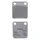 PLAQUETTE DE FREIN NISSIN POUR PEUGEOT 50 TWEET 2014> AV / DAELIM 50 E-FIVE 2003> AV, 50 S-FIVE 2006> AV / SUZUKI 125 DR 1982> / CAGIVA 125 WR 1993> AR (2P-206GS)
 (SEMI METAL)