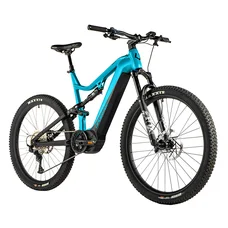 VELO ELECTRIQUE/VAE VTT 29 LEADER FOX ARGUS TOUT SUSPENDU HOMME BLEU MAT 12V MOTEUR CENTRAL PANASONIC GX ULTIMATE 36V 90Nm BATTERIE 20Ah (CADRE 17,5" - H45cm - M - ADULTE DE 168cm à 178cm)