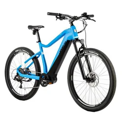 VELO ELECTRIQUE/VAE VTT 27,5 LEADER FOX SWAN HOMME BLEU 9V MOTEUR CENTRAL BAFANG M300 36V 80Nm BATTERIE 15Ah (TAILLE CADRE 16'' - H42cm - S - POUR ADULTE DE 158cm à 168cm)