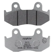 PLAQUETTE DE FREIN NISSIN POUR HONDA CR 125 R, CR 250 R, CR 500 R, XL 125 R, XL 250 R, XL 350 R, XL 600 R, XR 250 R, XR 350 R, XR 500 R, XR 600 R AV (A0210) (SEMI METAL)  -ECE R90-