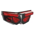 FEU ARRIERE UNIVERSEL REPLAY A LEDS MASK ROUGE/NOIR 3 FONCTIONS (FEU AR+STOP+ECLAIRAGE PLAQUE) (HOMOLOGUE CE)