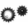 GALET DERAILLEUR TRIPEAK 12-18 DENTS ROULEMENT CERAMIC POUR DERAILLEUR 12V. ARGENT COMPATIBLE SHIMANO RD-92xx (JEU DE 2)