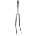 FORK- FOR URBAN BIKE 700C FOR SPORTS BIKE-STEEL CHROME - RIGID CURVED -THREADED STEERER (240/120mm)Ø 1"-22,2 INNER