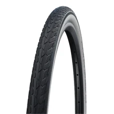 PNEU VTT 26 X 1.75 HS484 SCHWALBE ROAD CRUISER NOIR FLANC BLANC TR (47-559) FLANC REFLEX