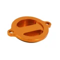 OIL FILTER COVER FOR KTM 125 DUKE ALU CNC - ORANGE  -AVOC-