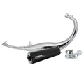 POT 50 A BOITE VOCA CHROMED POUR DERBI 50 SENDA, GPR/APRILIA 50 RS4/GILERA 50 SMT, RCR  (PASSAGE BAS - SILENCIEUX ALU NOIR)