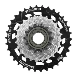ROUE LIBRE  7V. SHIMANO TZ-510 14-34 MEGARANGE ARGENT/NOIR