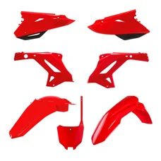FAIRINGS/BODY PARTS FOR RESTYLING HONDA 125, 250 CR 2002>2007 Red (OEM color) ( 7 parts kit )  -POLISPORT-
