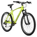 VELO MUSCULAIRE VTT 26 LEADER FOX MXC HOMME JAUNE FLUO 8V CADRE 18 POUCES (TAILLE ADULTE 170 à 178 cm)