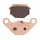 BRAKE PADS SET (2 pads) CL BRAKES FOR PEUGEOT  50 SV 1993> Front / MALAGUTI F10 1992>1993 Front  -  (3024 SC)