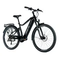 VELO ELECTRIQUE/VAE VTC 29 LEADER FOX DENVER 2024 HOMME NOIR BRILLANT 9V MOTEUR CENTRAL BAFANG M300 36V 80Nm BATTERIE 20Ah (19'' - H48cm - TAILLE L - POUR ADULTE DE 178cm à 185cm)