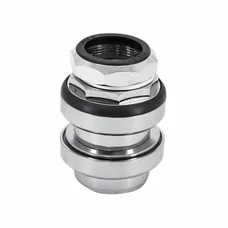 JEU DIRECTION FILETE 1" ARGENT (PIVOT FOURCHE 22,2 INTERIEUR/25,4 EXTERIEUR) P2R ACIER CAGE A BILLES