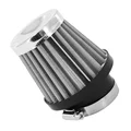 AIR FILTER REPLAY KN - STAINLESS STEEL GRID- CHROME STRAIGHT FIXING Ø 28/35/44mm