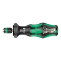 SCREWDRIVER BIT HOLDER WERA KOMPAKT TURBO 1/4 Quadruples the screwdriving speed - Black/green.German tools for workshop.
