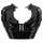 CARENAGE/DESSOUS TABLIER AV SCOOT ADAPTABLE MBK 50 STUNT/YAMAHA 50 SLIDER NOIR BRILLANT (PARE BOUE) -P2R