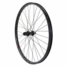 WHEEL FOR MTB - 27.5" PLUS TRUCKY DISC REAR BLACK-CENTERLOCK HUB MT400 11/10SPEED (COMPATIBLE TUBELESS+TUBETYPE) FOR THRU AXLE 12/142 - FOR TYRE 27.5X2.50-3.00 - RIM EXT Wd 35 mm.