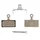 PLAQUETTE DE FREIN VTT PAIRE SHIMANO XTR, XT, SLX, DEORE G05S-RX RESINE