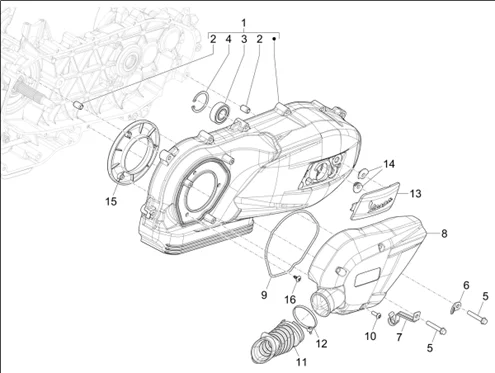 Couvercle carter - Refoidissement carter