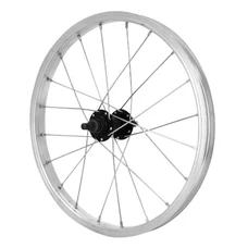 ROUE CITY 16" x 1.75 ALU AVANT MOY ACIER NOIR 85 mm AXE PLEIN