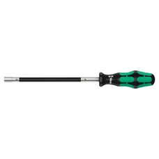 TOURNEVIS A TETE FLEXIBLE WERA 391 6 PANS DIAM 7 mm NOIR/VERT (VENDU A L'UNITE)  -MARQUE ALLEMANDE POUR LES ATELIERS-