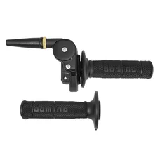 THROTTLE HANDLE FOR MOTORBIKE - CROSS/OFF ROAD DOMINO 2122 - SHORT STROKE - BLACK